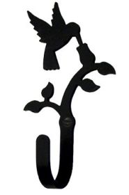 Hummingbird & Flower Wall Hook Small