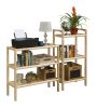 Abingdon Solid Birch Wood 3 Shelf Tower