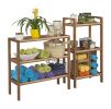 Abingdon Solid Birch Wood 3 Shelf Tower