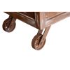 DunaWest Distressed Mango Wood Trunk Storage Coffee Table with Tray Top and Casters, Brown