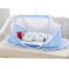 Foldable  Insect Netting Cribs Mosquito Net Baby Yurts-Blue