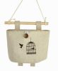 [Birdcage]Set of 2 Wall Door Hanger Storage Bags Cotton Organizer