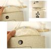 [Clock Pattern]Set of 2 Practical Wall Door Hanger Storage Bags Cotton Organizer