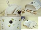 [Floral&Lattice] Cotton Wall Door Hanger Storage Bag Storage Container