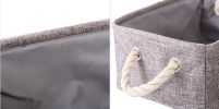 36*26*16 cm, Creative Linen Storage Basket Useful Household Storage Containers