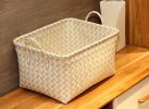 Useful Storage Containers Household Storage Basket Laundry Basket[Beige]