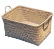 Useful Storage Containers Household Storage Basket Laundry Basket[Grayish white]