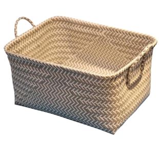 Useful Storage Containers Household Storage Basket Laundry Basket[Grayish white]