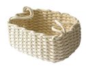 Cotton Rope Woven Storage Basket Household Storage Containers In Beige