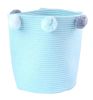 [Blue]Useful Household Storage Organizers Laundry Basket Storage Bins
