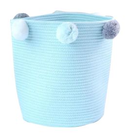 [Blue]Useful Household Storage Organizers Laundry Basket Storage Bins