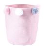 [Pink]Useful Household Storage Organizers Laundry Basket Storage Bins