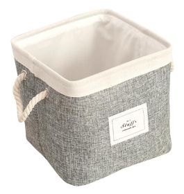 Foldable Laundry Basket Household Storage Organizers Storage Bins[Gray]