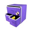 Household Essential Large Storage Box Bilayer Clothing Sock Storage Box Purple