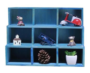 Durable Wood Storage Shelves Hanging Wooden Storage Rack Home Decoration