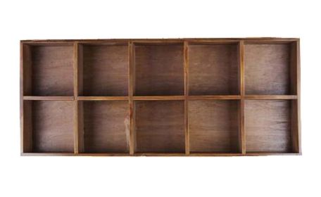 High-grade Wood Storage Shelves Handmade Storage Rack 10 Drawers