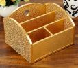 High-class Desktop Storage Box Small Storage Chest,Golden Cloud