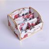 Beautiful Flowes Pattern Desk Storage Box Desktop Storage Chest