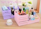 Lovely Pink Desktop Storage Boxes/ Multipurpose Storage Carbinet