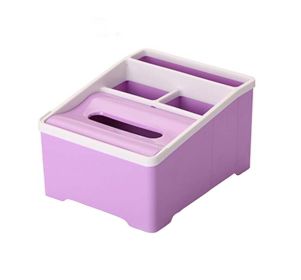 High-quality Multifunctional Desktop Storage Box/ Creative Tissue Box,Purple