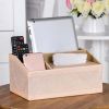 Lovely Beautiful Wood&Leather Storage Box/ Creative Multipurpose Tissue Box