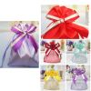 Pink Ribbon Festival Drawstring Bag Married Gift Candy Bag   10 Pcs