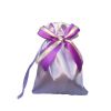 10 Pcs Ribbon Festival Drawstring Bag Married Gift Candy Bag  Purple