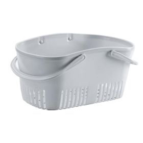 Bath Storage Basket Plastic Storage Basket with Handles #3