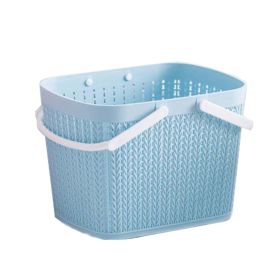 Bath Storage Basket Plastic Storage Basket with Handles #8