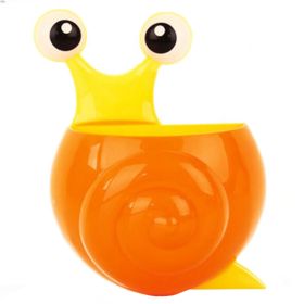 Cute Snail Wall Mounted Toothpaste Toothbrush Holders Dispensers?COrange
