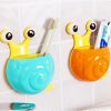 Cute Snail Wall Mounted Toothpaste Toothbrush Holders Dispensers?CPink