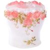 Rose Toothpaste Toothbrush Brush Holders Dispensers Pen Container- White