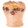 Rose Toothpaste Toothbrush Brush Holders Dispensers Pen Container- Golden
