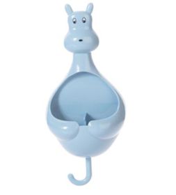 Set of 3 Creative Cute Shaped Toothbrush Toothpaste Holder Hook for Kids, Blue