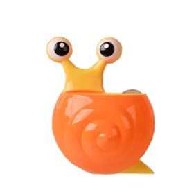 [Snail] Lovely Novelty Animal Toothbrush Toothpaste Holder Wall Bathroom Suction for Kids, C