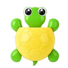 [Tortoise] Lovely Novelty Animal Toothbrush Toothpaste Holder Wall Bathroom Suction for Kids, C