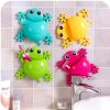 [Gecko] Lovely Novelty Animal Toothbrush Toothpaste Holder Wall Bathroom Suction for Kids, A