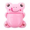 [Frog] Lovely Novelty Animal Toothbrush Toothpaste Holder Wall Bathroom Suction for Kids, A