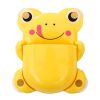 [Frog] Lovely Novelty Animal Toothbrush Toothpaste Holder Wall Bathroom Suction for Kids, B