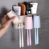 Simple Wall Mounted Toothbrush Holders Dispensers Bathroom Storage Rack A03