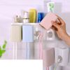 Simple Wall Mounted Toothbrush Holders Dispensers Bathroom Storage Rack A07