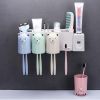 Simple Wall Mounted Toothbrush Holders Dispensers Bathroom Storage Rack A24