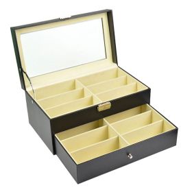 Eyeglasses Display Tray Sunglasses Case Storage Box ?C 12 Compartments