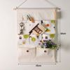 7-Pockets Zakka Wall Door Closet Hanging Storage Magazine Organizer Case, F