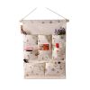 8-Pockets Zakka Wall Door Hanging Storage Magazine Organizer Bag, Sailing