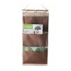 3-Pockets Zakka Wall Door Hanging Storage Magazine Organizer, Coffee Dots