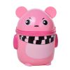 2PCS Creative Cute Mini Trash Can Office/Home Clutter Storage-Pink Bear