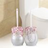 Creative Toilet Brushes Set - Resin Holder and Decontamination Brush-A1