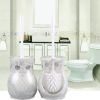 Creative Toilet Brushes Set - Resin Holder and Decontamination Brush-A6