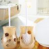 Creative Toilet Brushes Set - Resin Holder and Decontamination Brush-A7